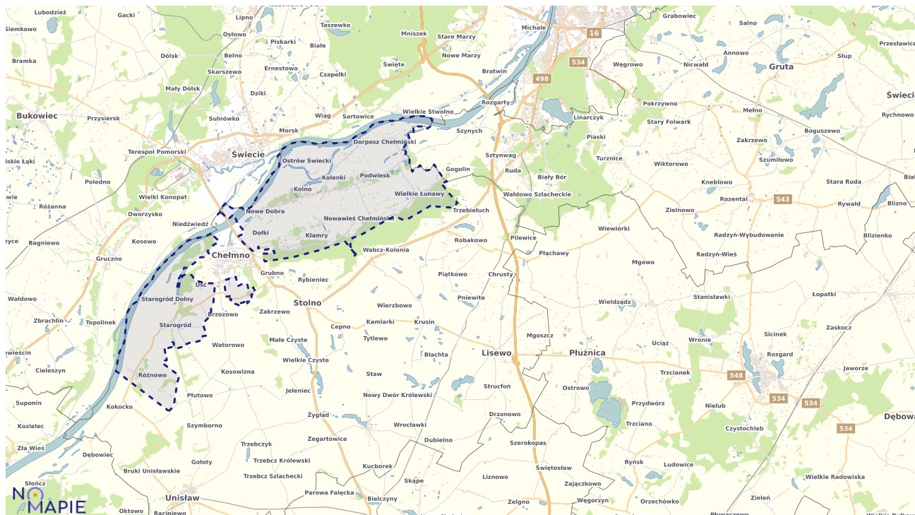 Mapa wyborów do sejmu Chełmno